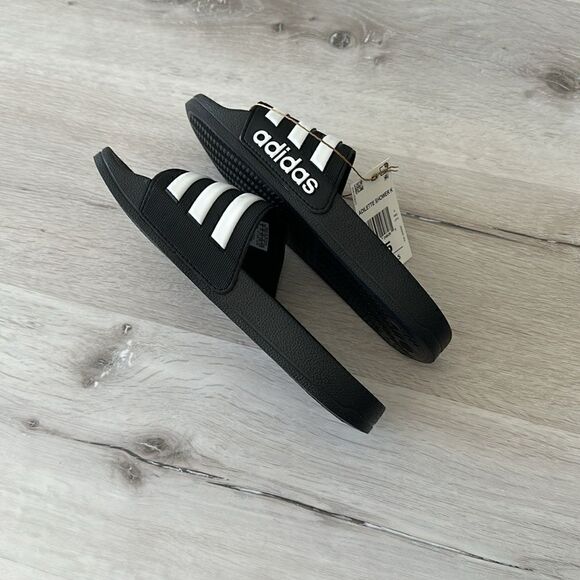 Adidas Adilette Shower K Black/White NWT IN BOX - Picture 8 of 9